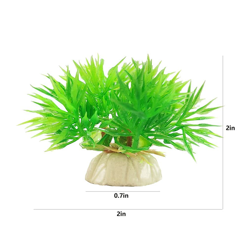 Aquarium Fish Tank Green Lifelike Underwater Plastic Plant Water Grass Decor 10 Pcs - PawsPlanet Australia