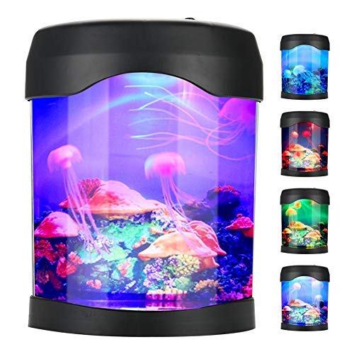 [Australia] - USB LED Mini Desktop Artificial Jellyfishes Lamp Color Changing Light Effects Aquarium Mood Lamp 