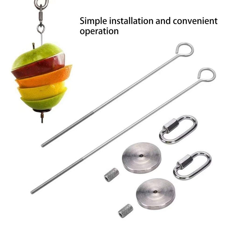 [Australia] - Brave Tour Bird Food Holder, Bird Feeders, Stainless Steel Parrot Fruit Vegetable Stick Holder, Foraging Toy, Bird Treat Skewer 3pcs 