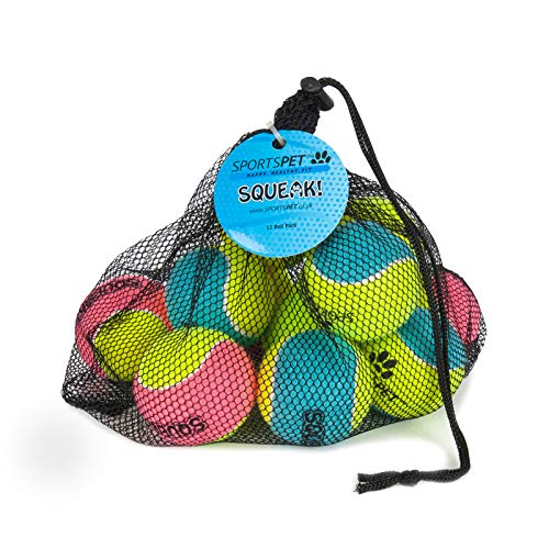 SPORTSPET TENNIS Balls for Dogs (SQUEAK Tennis, 3 Pack) - PawsPlanet Australia