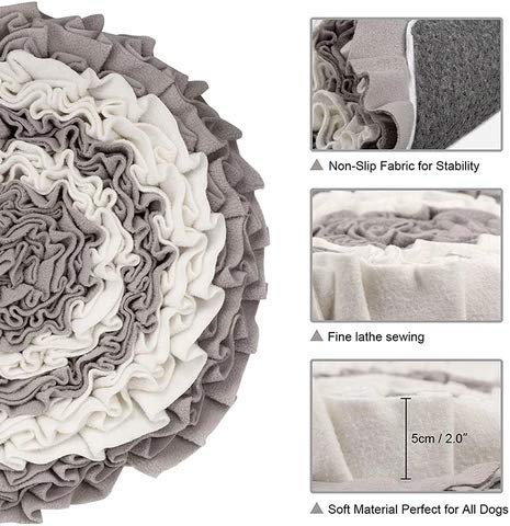 DefoGotThis Pet Feeding Snuffle Mat Dog Flower Shaped Soft Pad for Boredom Encourages Foraging Skills for Pets Dogs Portable Washable Pet Dog Treat Dispenser Stress Relief Big Small Pets - PawsPlanet Australia