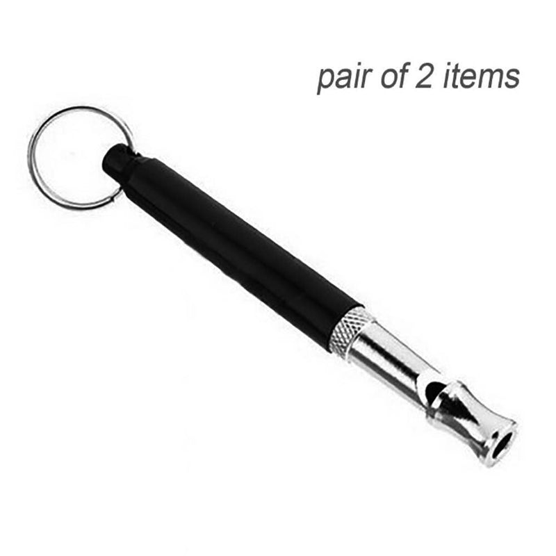 Vankra Dog Training Whistle, Flute Ultrasonic High Pitch Silent Whistle for Neighbors' Dogs Stop Barking Pet trainer Drive Big Dogs away (Black) Black - PawsPlanet Australia