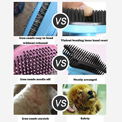 xuenisidan Deshedding Tool & Pet Grooming Brush for Small, Medium & Large Dogs, Cats & Horses, With Short to Long Hair (yellow) yellow - PawsPlanet Australia