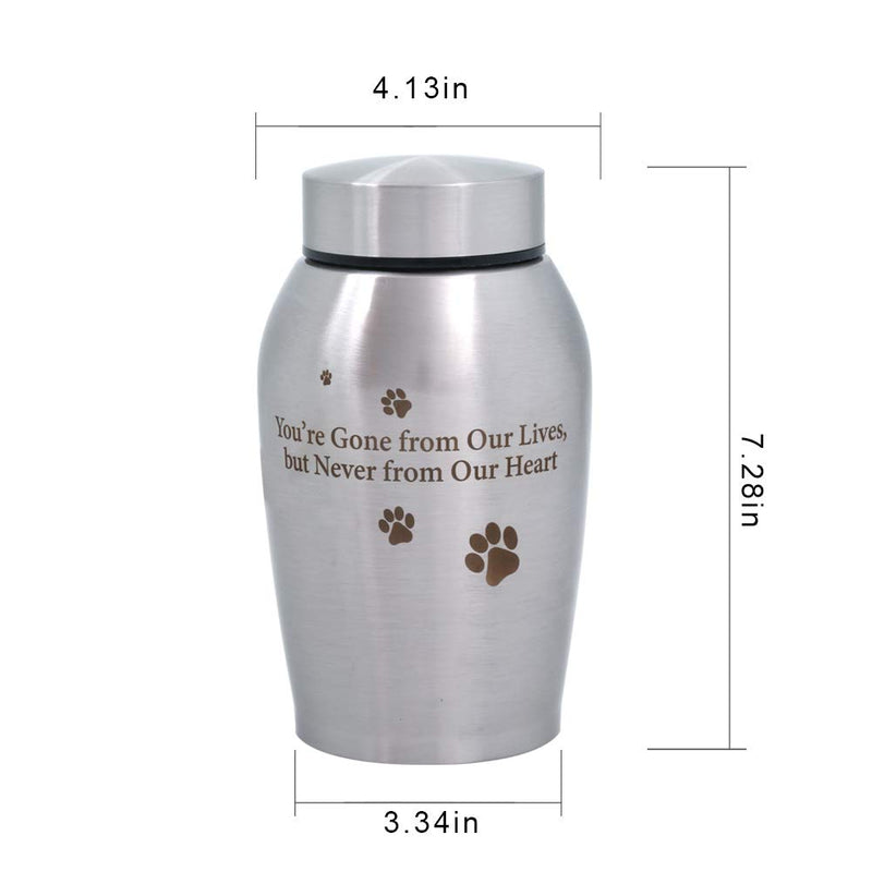 [Australia] - ENBOVE Funeral Cremation Urns, Ash Urns for Dogs, Cats and Other Pets, in Loving Memory Gone but Not Forgotten You Left Paw Prints on My Heart Small pet to 50lbs 01 Pet Paw Prints on My Heart 