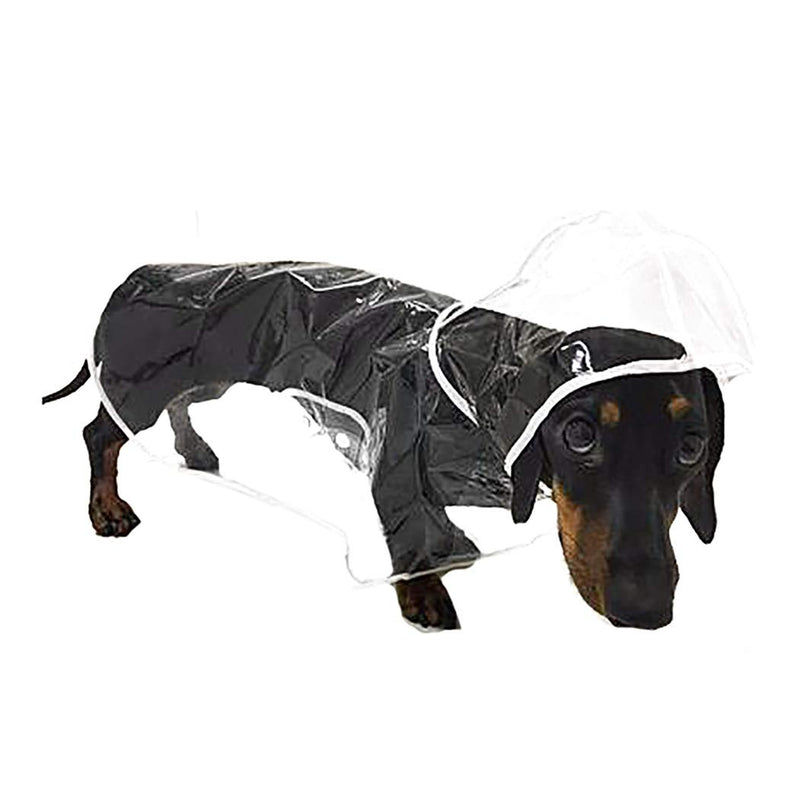 [Australia] - Fstrend Dog Raincoat Waterproof Dogs Rain Jacket with Hood Pet Puppy Rain Poncho Clothes for Dogs and Cats (M) M 