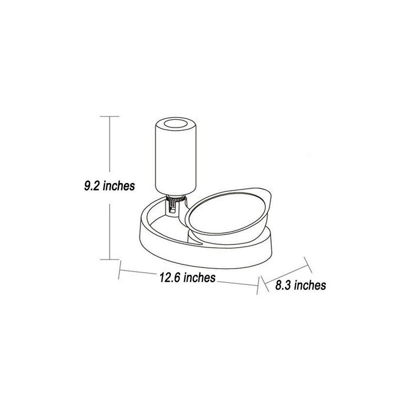 Tfwadmx Pet Water Feeder Dispenser,Automatic Cats Waterer,Kitty Water Food Combo,Rabbit Water Dispenser No-Spill Pet Food Water Bowls for Chinchilla,Guinea Pig - PawsPlanet Australia