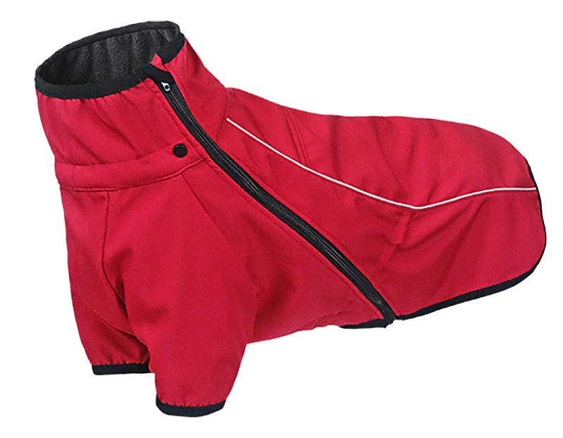 Geyecete Outdoor windproof 1/2 Leg jacket,Dog Winter Coat Outdoor sports suit Windproof clothes for pets,Pet Dog Warm Jacket Winter Clothing-Red-XXXL 3XL Red - PawsPlanet Australia