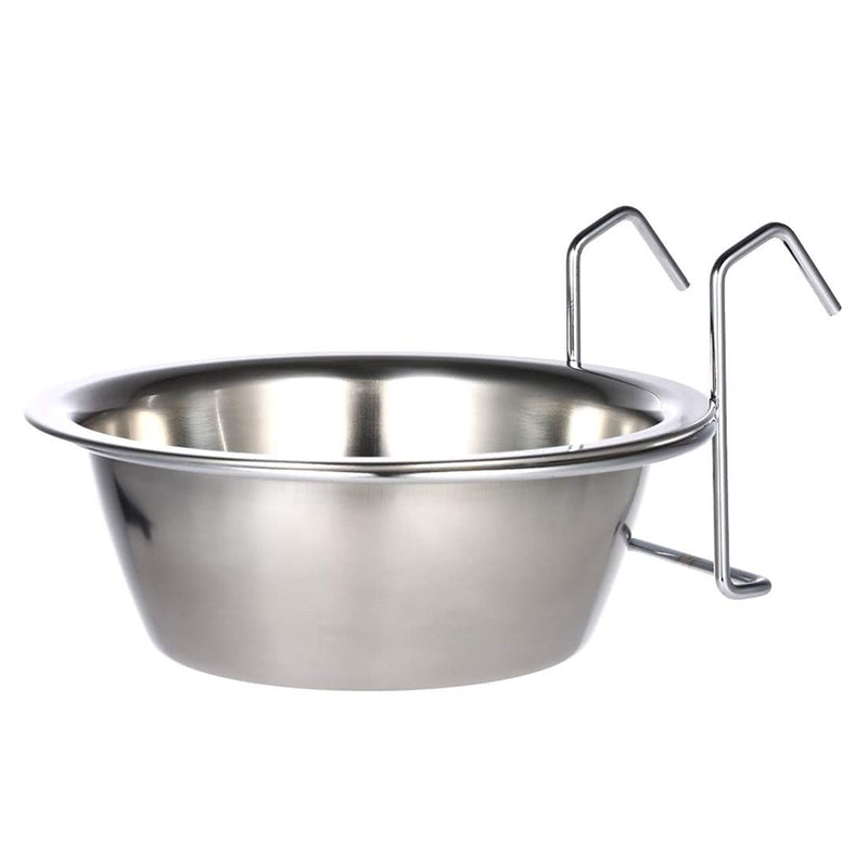 [Australia] - Top-spring Hanging Stainless Steel Pet Bowl Dog and Cat Bird cage Hanging Bowl S 