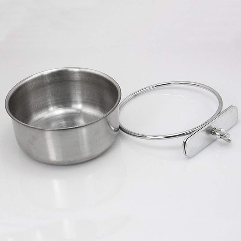 POPETPOP Bird Parrot Feeding Bowls Stainless Steel Water & Food Feeder Cups for Chinchilla, Ferret, Cockatiel, Conure, Parakeet S - PawsPlanet Australia