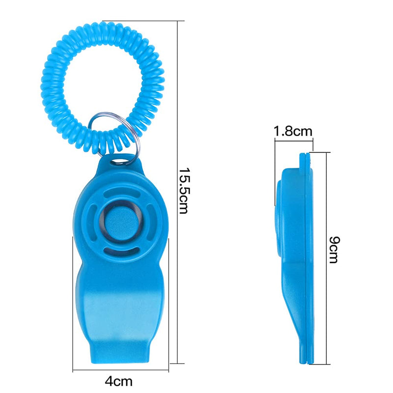 WeChip Dog Training Clickers and Whistle in One, Consistent Positive Reinforcement for Puppies, Fix Undesired Behaviors, Pet Training Clicker for Dog Cats Puppy Birds Horses, 3-Pack - PawsPlanet Australia