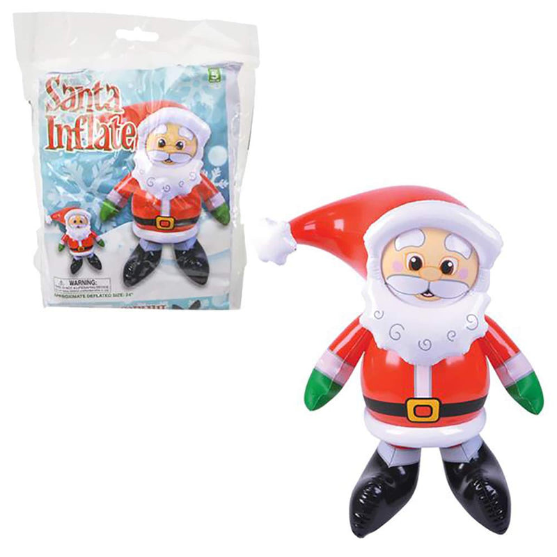 The Dreidel Company Christmas Santa Claus Inflate, 24" Tall, Perfect for Kids, Gatherings, Classroom Prizes, Event Decorations, Ideal Party Favors (2-Pack) 2-Pack - PawsPlanet Australia