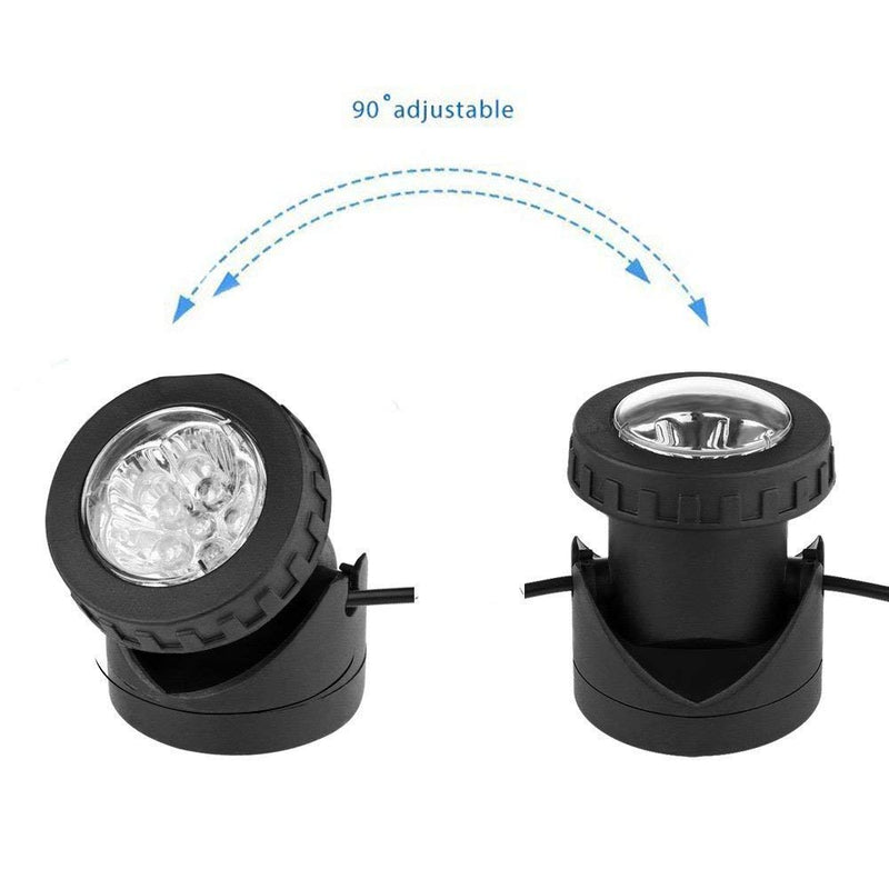 Solar Underwater Pond Light,KINGCOO Waterproof Submersible Lamps Projector Light,6LED Spotlight Fish Tank Light for Garden Pool Yard Landscape Outdoor Lighting (Warm White) Warm White - PawsPlanet Australia