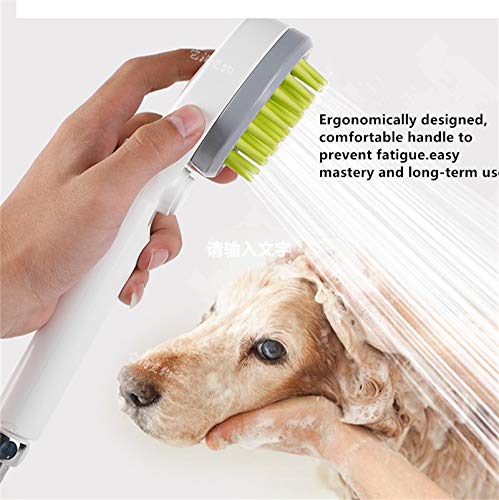 [Australia] - Esing Pet Combing Shower Sprayer,Water Sprinkler Brush for Dogs and Cats,Puppy Bath Scrubber,Handheld Grooming Shower Head with Soft Massage Needles Grey 