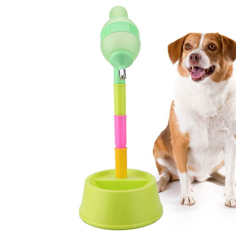 Pet Water Dispenser Pet Cat Standing Water Dispenser Cat Dog Standing Bowl Adjustable Height Water Feeder Drinking Bottle with No-drip Nozzle(Green) Green - PawsPlanet Australia
