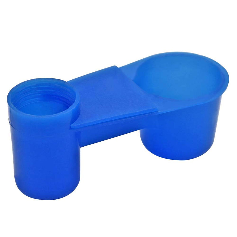 M.Z.A 10Pcs Bird Water Feeder Drinking Cups Plastic Pigeon Parrot Feeding Trough Bird Water Dispenser Blue Poultry Cage Bowl Cage Fountain - PawsPlanet Australia