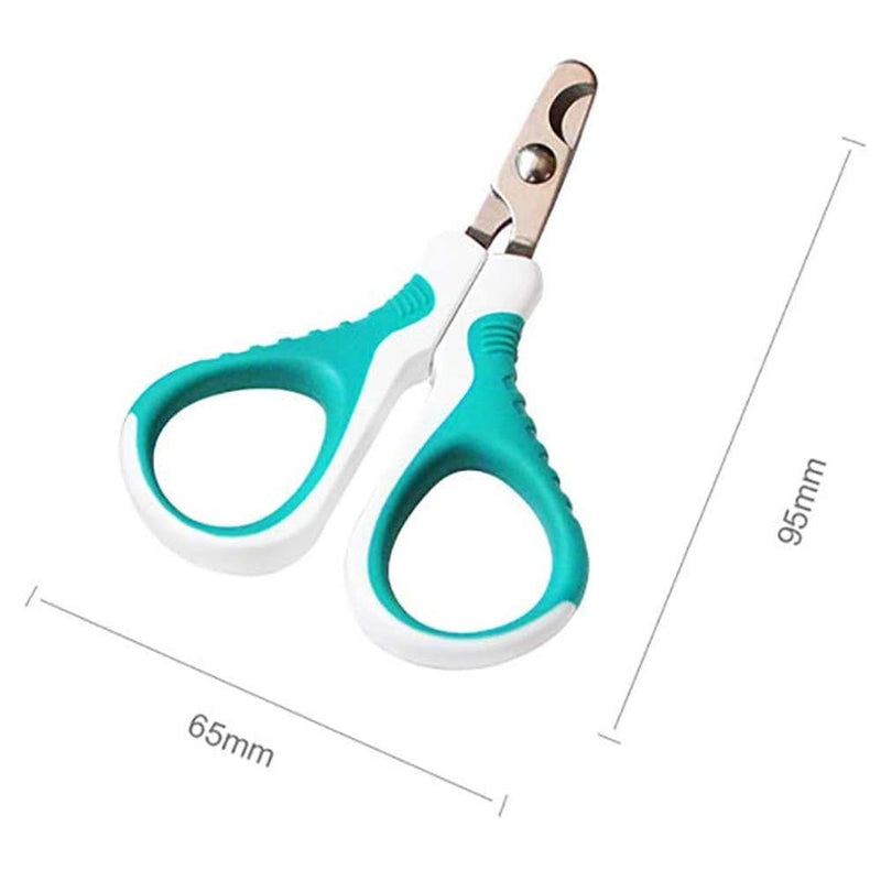 YUDOTE Pet Nail Scissors Sharp Stainless Steel Angled Blade for Easy Home Trimming for Small Dogs,Cats,Rabbits,Birds and More Saving Your Vet Costs Blue/white - PawsPlanet Australia