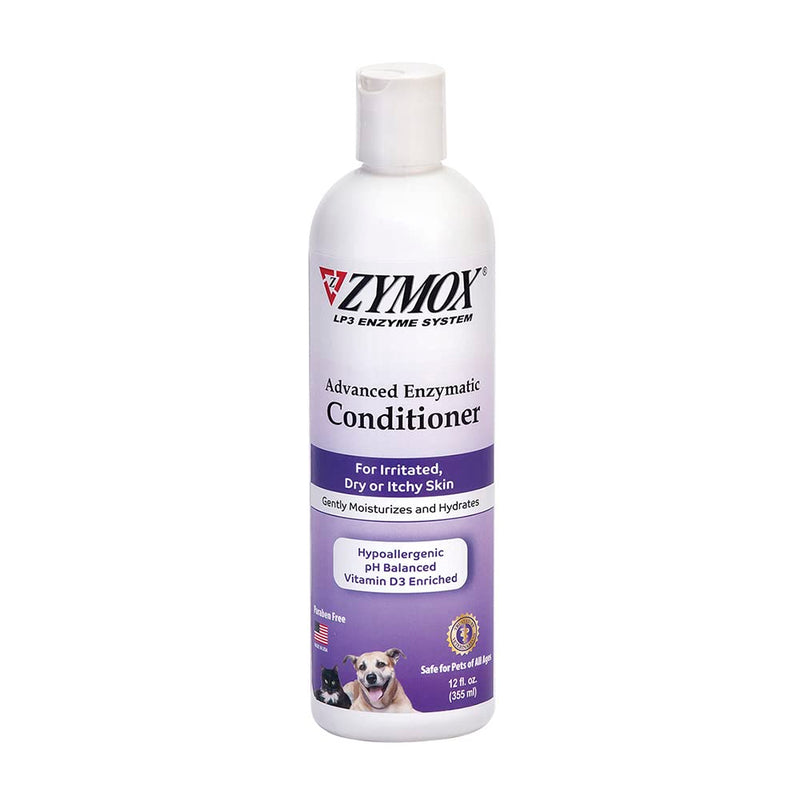 ZYMOX Advanced Enzymatic Leave-On Conditioner, 12oz. – for Pets & Animals of All Ages: Conditions, Detangles, Soothes, & Moisturizers Skin & Coat 12 oz - PawsPlanet Australia