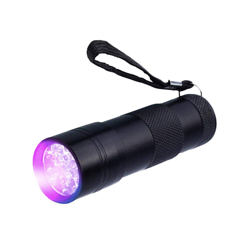 [Australia] - 4Pcs UV Flashlight, LED Blacklight Portable Flashlights 395nm, Ultraviolet Light Detector for Invisible Ink Pens, Dog Cat Pet Urine Stain(2Black+2Silver) 