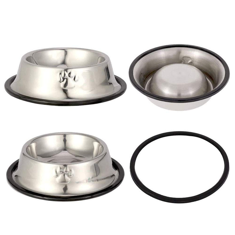 TSKDKIT 3 Pack Cat Bowl Stainless Steel Cat Food Bowls with Scoops Non-slip Cat Feeding Bowls Cat Water Bowls Metal Pet Bowl for Cat, Kitten, Dog, Puppy - PawsPlanet Australia