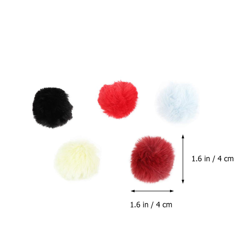 POPETPOP set of 10 pom-pom balls for cats in assorted colours, soft cat toy balls, 4 cm - PawsPlanet Australia