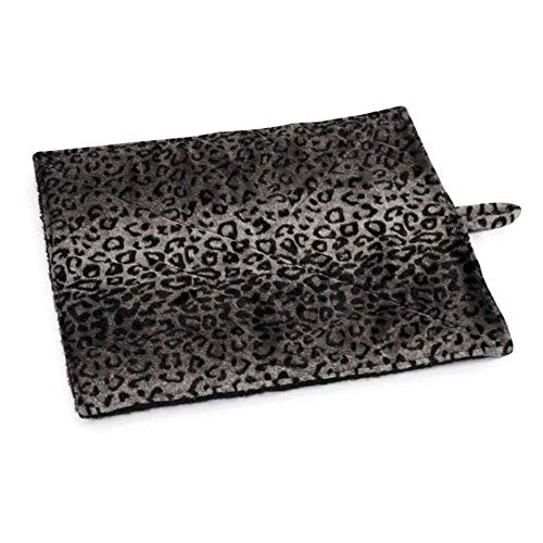 [Australia] - Quality Thermal Cat Mat and Free Cat Toy (Assorted Colors) (1, 2, 3, or 4 Mats) Cozy Self Heating Warming Kitty Kitten Puppy Small Dog Bed, Reversible Washable Pad, No Electricity 1 Mat Gray Leopard 