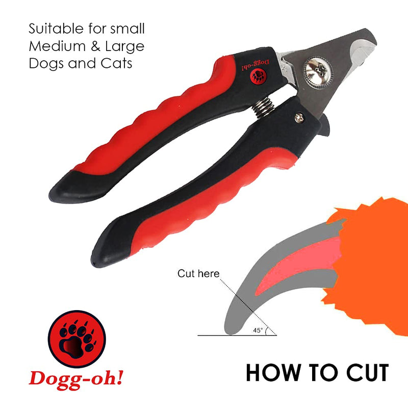 Dogg-oh! 8 in 1 Complete Professional Dog Grooming Kit | Dog Grooming Supplies | Dog Brush | Slicker Brush | Dog Brush for Long Haired Dogs | Cat & Dog Grooming Supplies | Deshedding Brush - PawsPlanet Australia