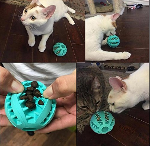 [Australia] - Hcpet Cat Toys Interactive Kitten Slow Feeder Cat Food Ball Toys Balls Fish Mice 4PCS 