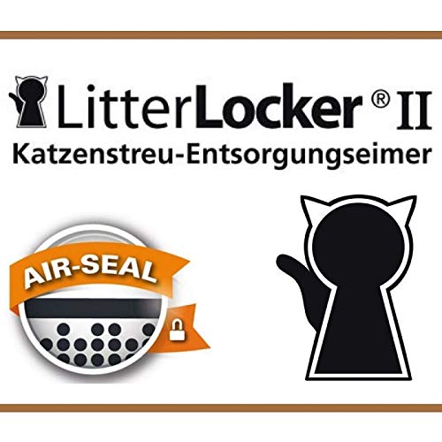 LitterLocker II Refill Cartridge- 1 Unit, Hygienic Disposal System For Soiled Cat Litter, Environmentally Friendly Cartridge, Completely Hygienic Deodorizer, Traps Odours - PawsPlanet Australia