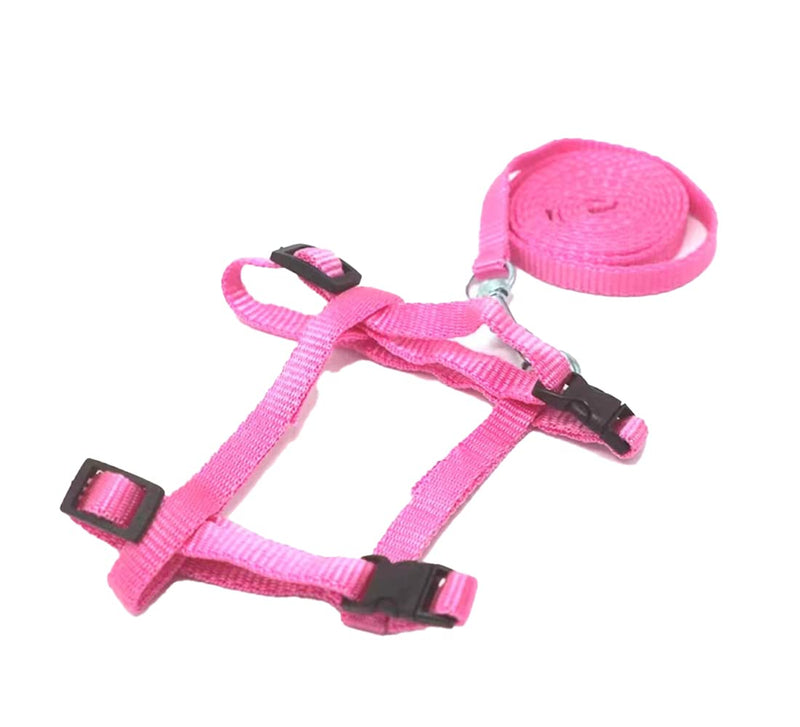 Maloftars Pack of 2 Rabbit Harnesses with Leash, Adjustable Rabbit Harness, Escape-Proof Rabbit Leash, Jogging Harness, Nylon Rabbit Harness for Small Animals, Blue & Pink - PawsPlanet Australia