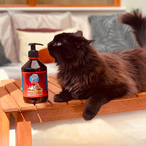 i love my pets SCOTTISH SALMON OIL 1 Litre For Dogs, Cats and Other Animals - 100% Natural Salmon Oil With Omega 3 & 6 - Helps Promote Healthy Skin, Coat, Joints and Brain Function. - PawsPlanet Australia