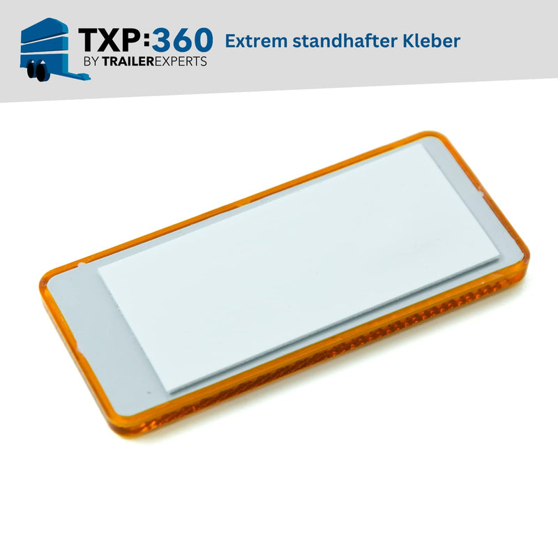 TXP:360 4x reflectors cat eyes rear reflectors | for gluing | Orange | rectangular - PawsPlanet Australia
