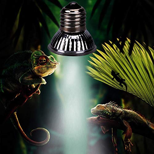 [Australia] - Pvnoocy New Pet Heating Lamp UVA UVB 220V 25w / 50w / 75w Full Spectrum Solar Fiber Crawler UV Heating Turtle Sun Bulb Lizard Lamp 