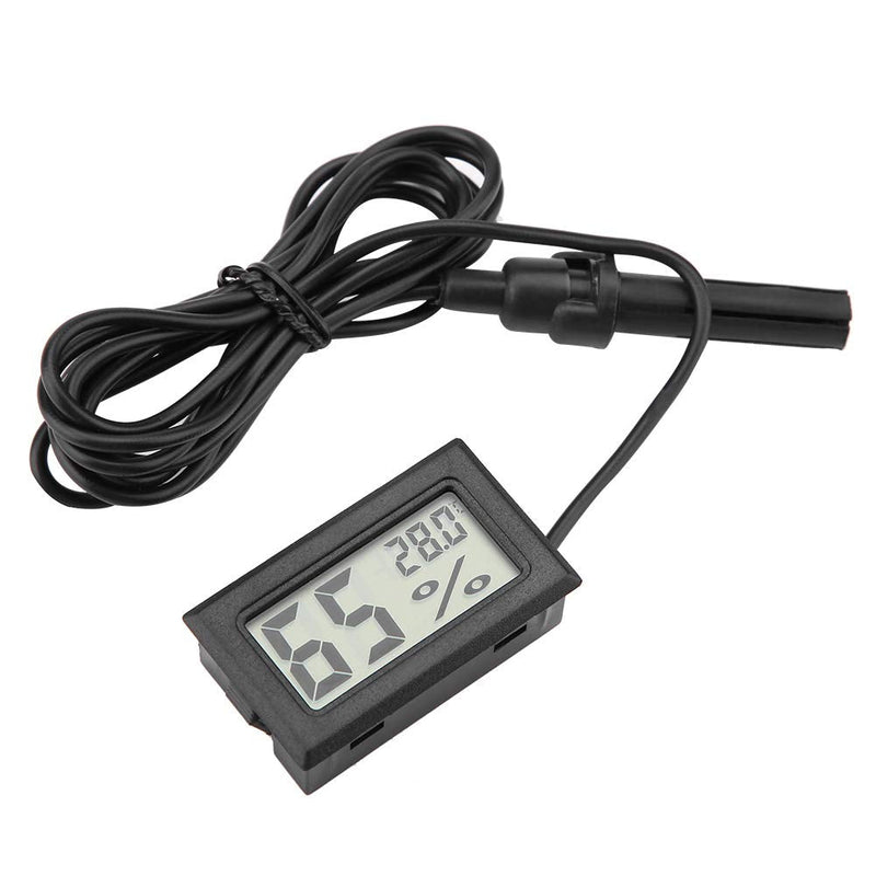 KUIDAMOS Embedded Mini LCD Thermometer Hygrometer, Humidity Temperature Monitor with External Probe,-50-70?,4.8 * 2.8 * 1.5cm,for Reptile Tank, Aquarium - PawsPlanet Australia