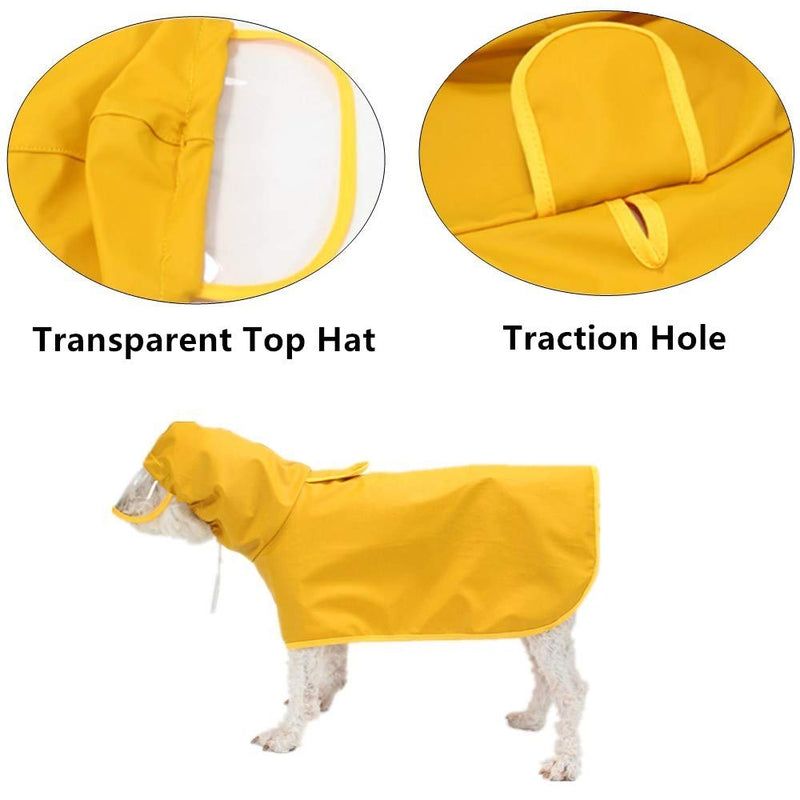 N\A Dog Raincoat with Hood Pet Waterproof Jacket Dogs Waterproof Clothes for Small Dogs - PawsPlanet Australia