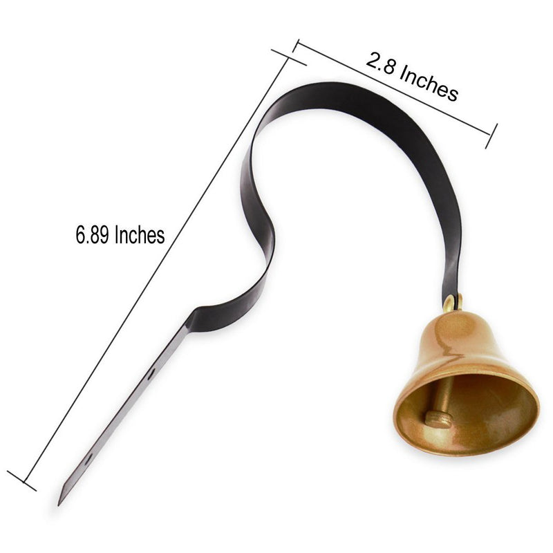 [Australia] - STYDDI Dog Training Bell, Metal Wall Mounted Doggy Doorbell for Potty Training and House Trainig, Suitable for Puppies or Small Dogs Black 