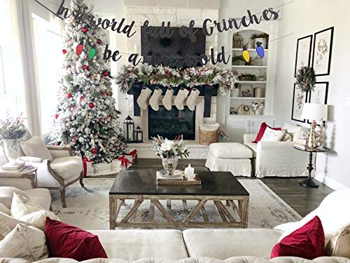 In A World Full of Grinches Be A Griswold Banner, Ugly Christmas Sweater Party Banner, Funny Christmas Decorations Banner, Christmas Vacation Decorations,Christmas Holiday Decorations Xmas Decorations - PawsPlanet Australia