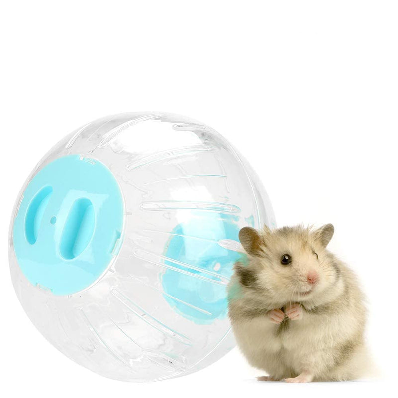 18.5 cm Hamster Exercise Ball, Transparent Hamster Ball, Plastic Hamster Running Ball Exercise Ball Gerbil Exercise Running Ball Small Animals Special Toy Ball Cage Accessories (Blue) 18.5 cm Blue - PawsPlanet Australia