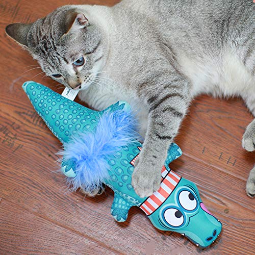OFKPO Cat Interactive Toy Catnip Toys for Indoor Kitten(Crocodile) - PawsPlanet Australia