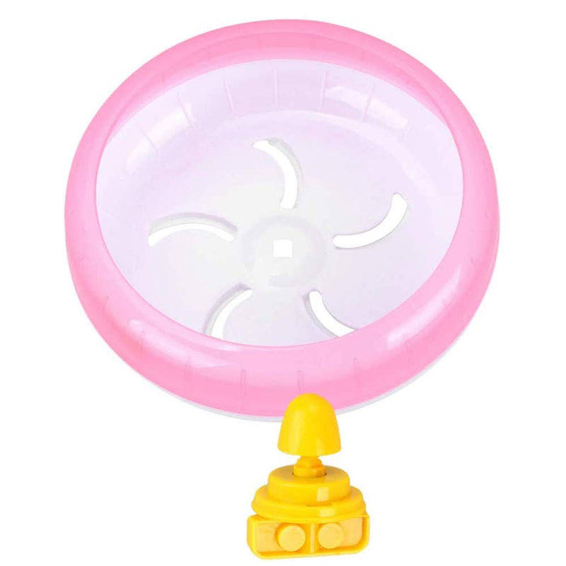 zfdg Hamster Running Wheel, Silent Hamster Wheel, Gerbil Silent Spinner, Hamster Wheel Plastic, Pets Exercise Wheel, for Totoro Mouse Squirrel Small Animal Pet Sports Training Toy (Pink) Pink - PawsPlanet Australia