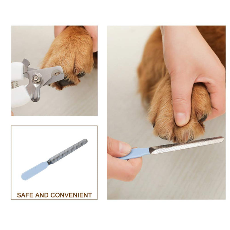 Pet Nail Clippers, SenPuSi Cat Dog Nail File Trimmer Set Stainless Steel Nail Grooming Scissors Cutter for Dogs Cats and Rodents and All Claw Sizes - PawsPlanet Australia