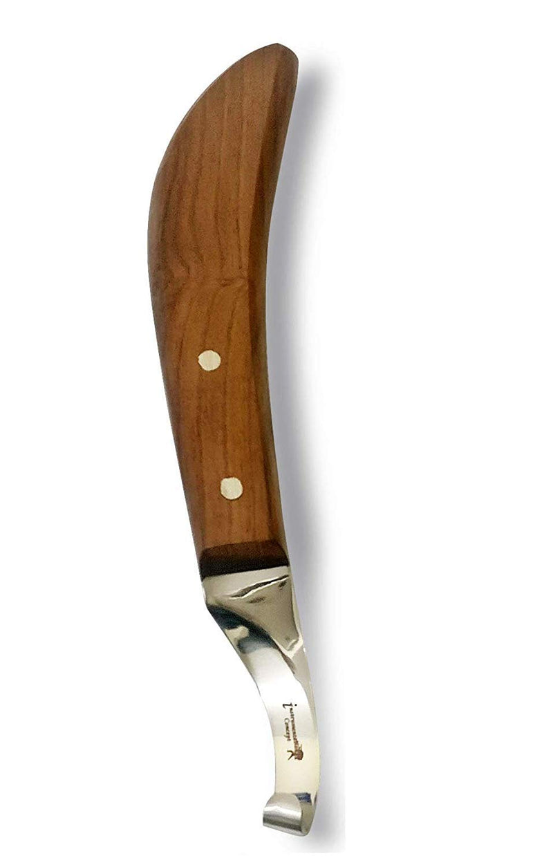 EQUINOX Farrier Hoof Knife Offset Shaft Left Razor Edge Ergonomic Banana Handle,Left Handed - PawsPlanet Australia