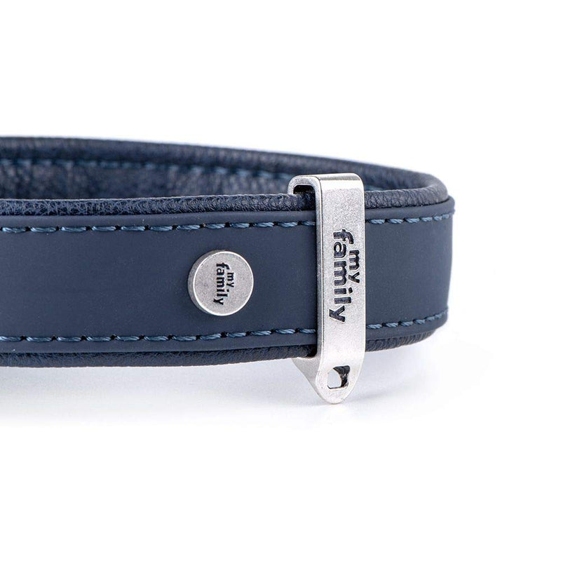 Myfamily faux leather Collar Made in Italy Bilbao Collection - PawsPlanet Australia