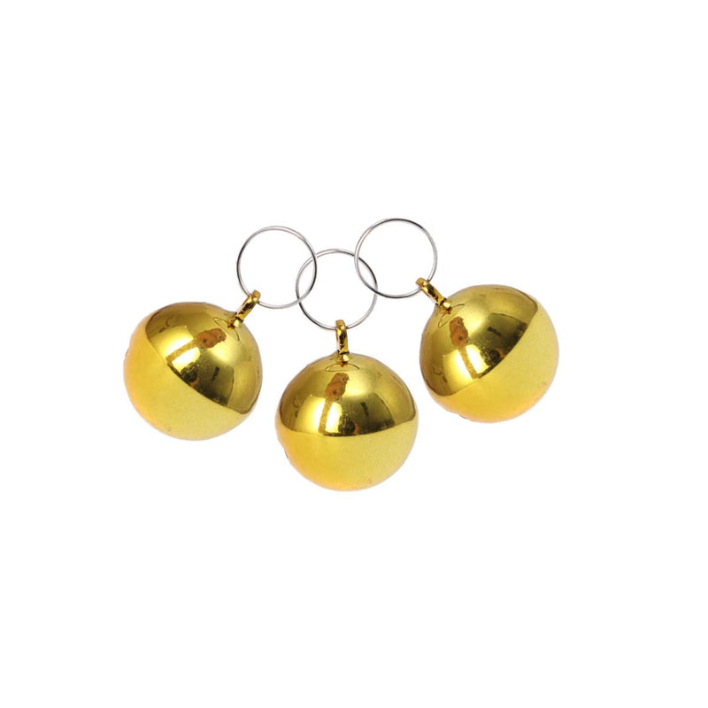 POPETPOP 3Pcs Pet Bells Portative Durable Mini Yellow Brass Small Dog Bells for Puppy Dog Decoration Pet - PawsPlanet Australia