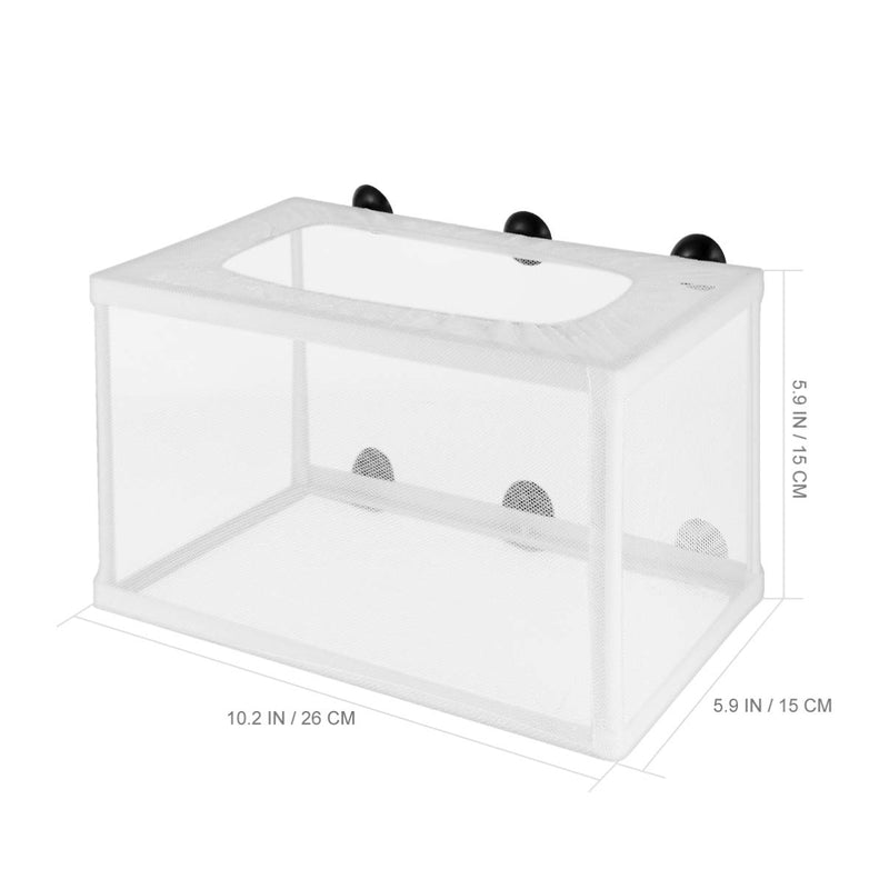 POPETPOP Fish Breeder Net Box for Aquarium - Fish Isolation Breeding Hatching Box Large Size Fish Nursery Net for Aquarium Fish Tank - Durable and Easy to Install - PawsPlanet Australia