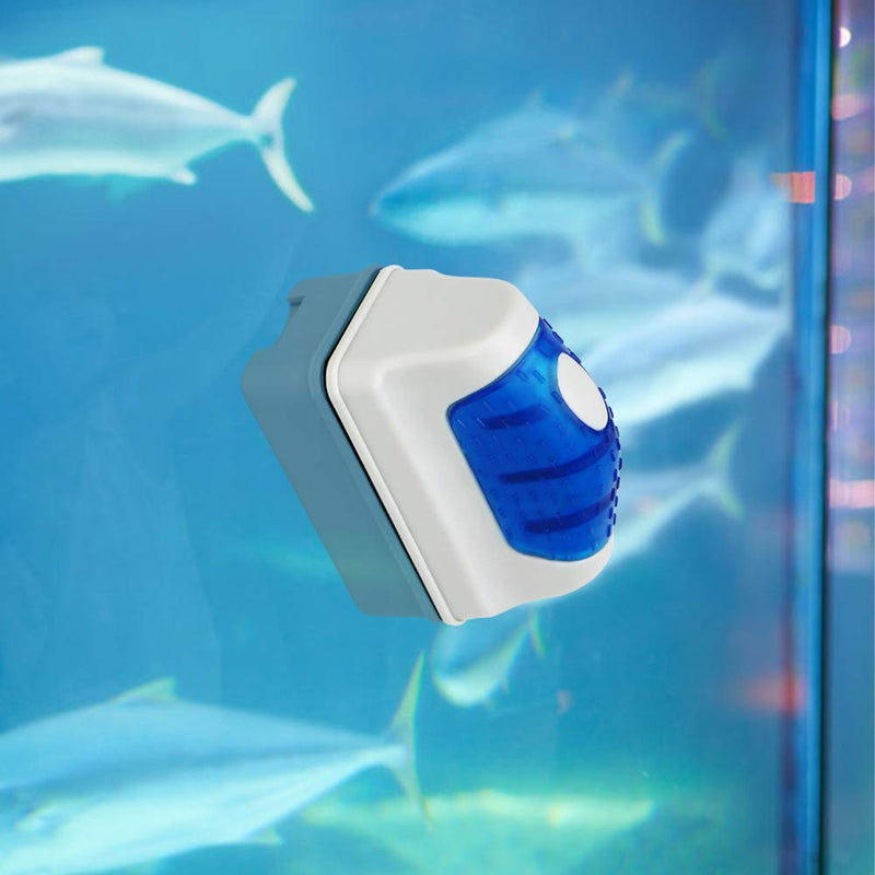 Jasonwell Magnetic Aquarium Fish Tank Scraper Glass Cleaner Scrubber Floating Clean Brush Small - PawsPlanet Australia
