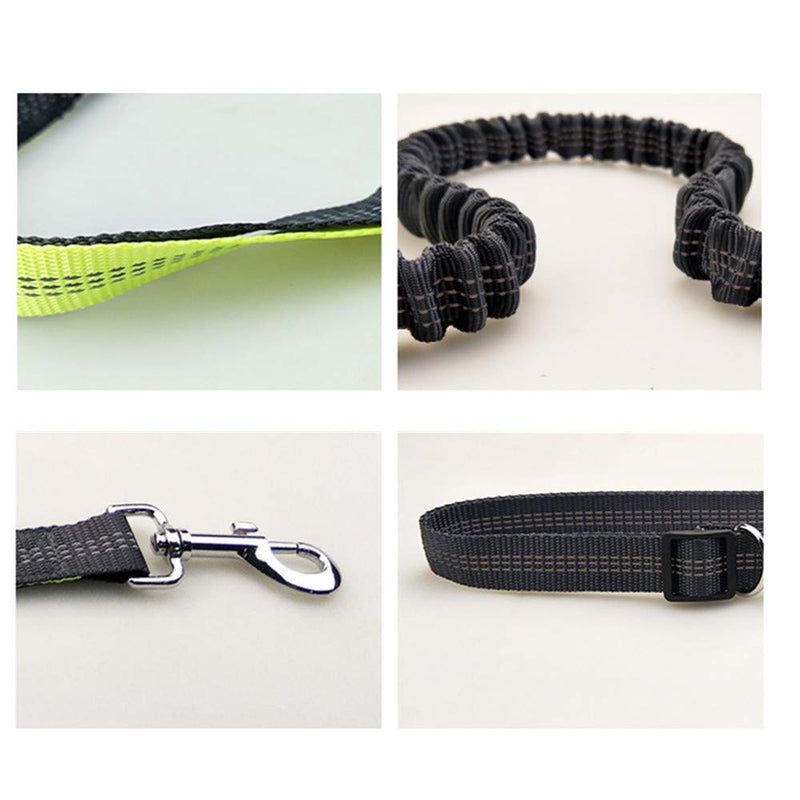 Moraphee Hands Free Retractable Dog Leash for Running with Reflective Thread, Adjustable Waistband Length: 70-120cm; Leash size: 160-190*2.5cm for dogs under 110lb - PawsPlanet Australia