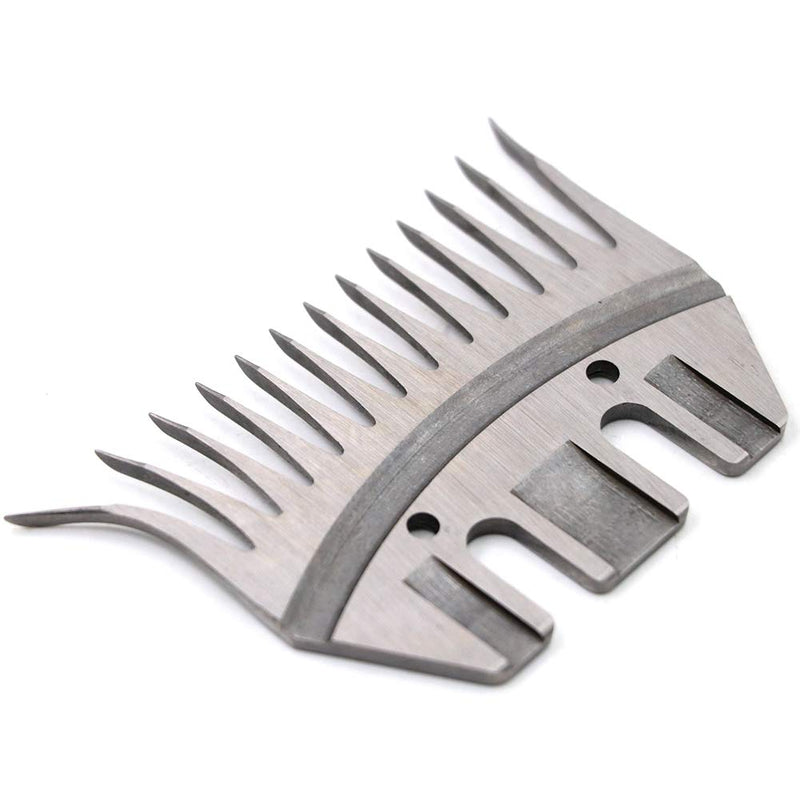 PROBEEALLYU 13 Teeth Replacement Sheep Blade for Sheep Shears Sheep's Wool Scissors Blades Universal Wool Comb Cutter Shearing Clipper Scissor Sheep Goats Alpaca Cattle Animal Farm (Scimitar) Scimitar - PawsPlanet Australia