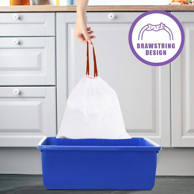 Alfapet Extra Large Litter Box Liners-6 Boxes- Heavy Duty 2 mil Thick Plastic, Clever Drawstring Liner for Easy Disposal- Flat Bottom for Easy, Secure Placement in Kitty Pan-Disposable - PawsPlanet Australia