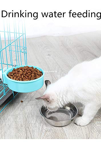 2-in-1 dog bowl ,dog bowls with stand stainless steel pet dog water bowl travel , for crate and cage small animals such as cats and dogs Suitable for small and medium dogs L - PawsPlanet Australia