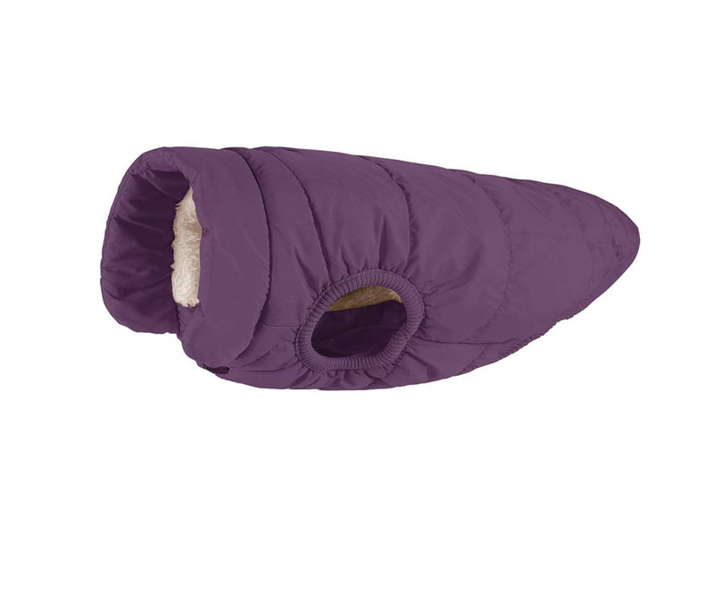 Tineer Dog Warm Winter Coat, Cozy Fleece Cold Weather Dog Jacket Puppy Vest Lined Coat Clothes Warm Padded Clothes for Small Medium Dogs (XS, Purple) XS - PawsPlanet Australia